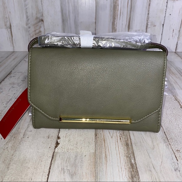Enzo Angiolini Olive Green Crossbody Clutch - Picture 6 of 7